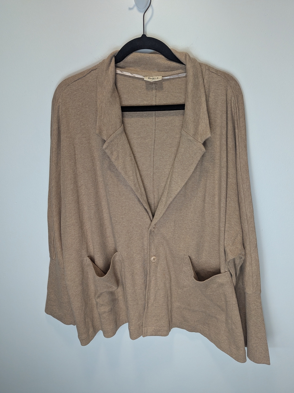 Pact Women's Organic Cotton Airplane Relaxed Blazer Jacket Size XXL Minimalist